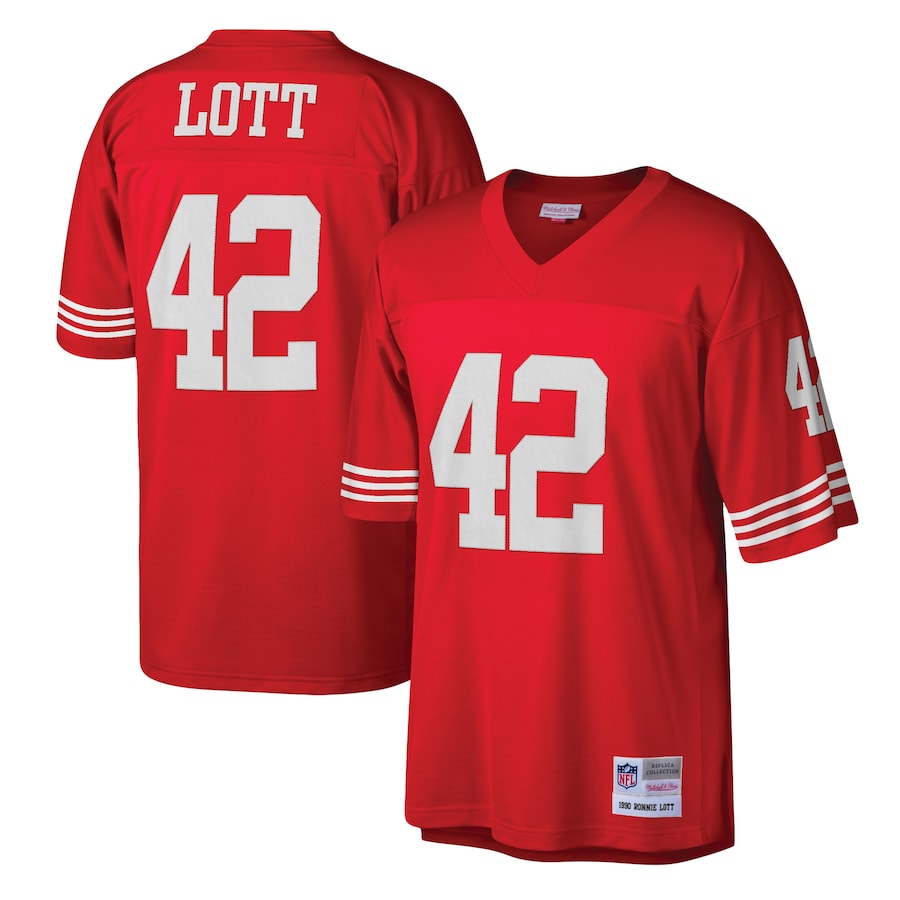 San Francisco Ronnie Lott 49ers Mitchell & Ness Legacy Replica Red