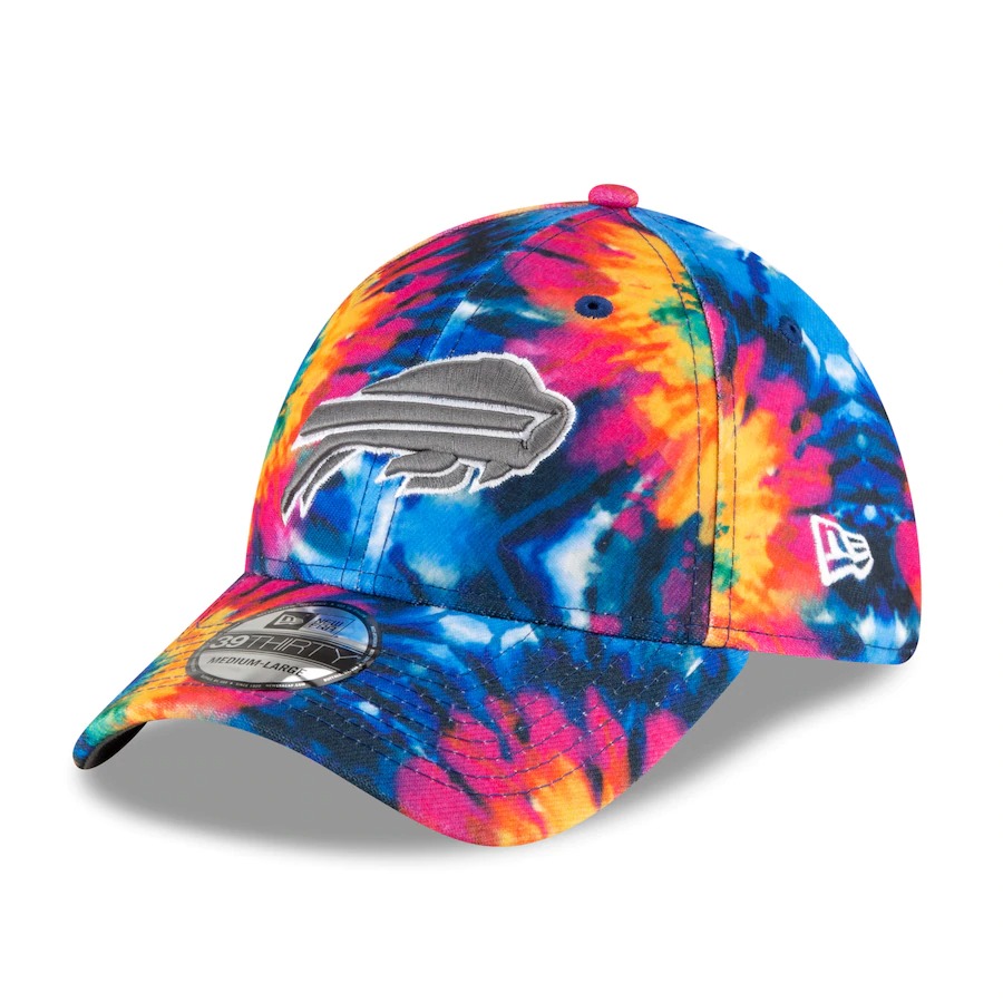 Buffalo Bills Feather Team Colors Hat Buffalo Bills Crucial Catch Intercept Cancer 2025 Hat main image 4