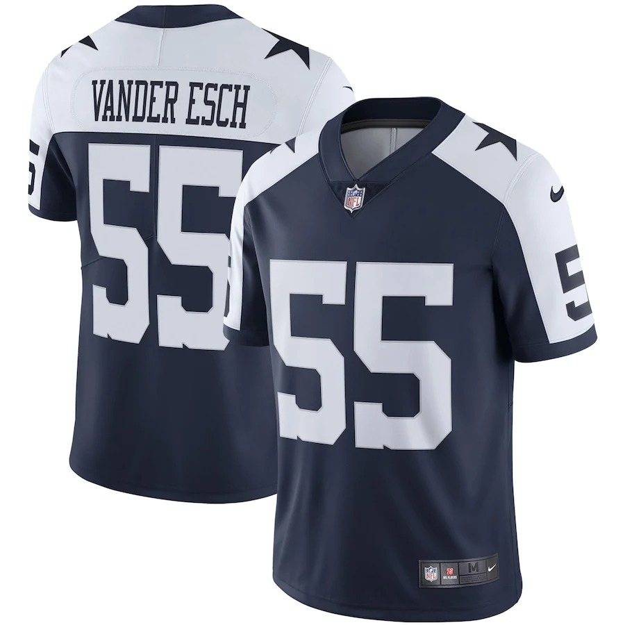 Dallas Cowboys Leighton Vander Esch Nike Navy Alternate Vapor F.U.S.E Limited Jersey
