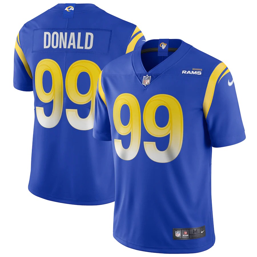 Los Angeles Rams Aaron Donald Nike Royal Blue Vapor F.U.S.E Limited Jersey