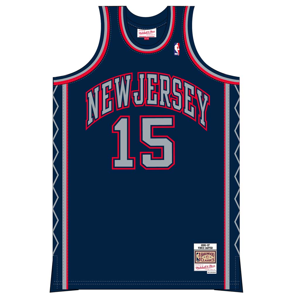 New Jersey Nets Vince Carter Mitchell & Ness 2006-07 Hardwood Classics Swingman Navy