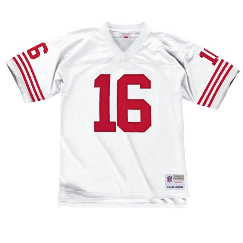 San Francisco 49ers Joe Montana White Legacy Jersey | Pro Image Sports