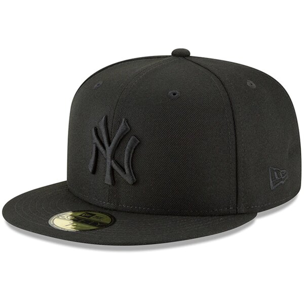 New York Yankees New Era Primary Logo Basic Black on Black 59FIFTY