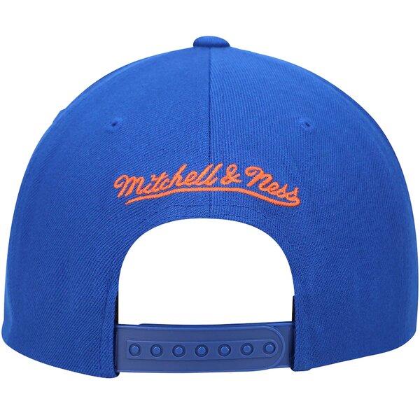 New York Knicks Mitchell & Ness Blue Team Ground Snapback Hat