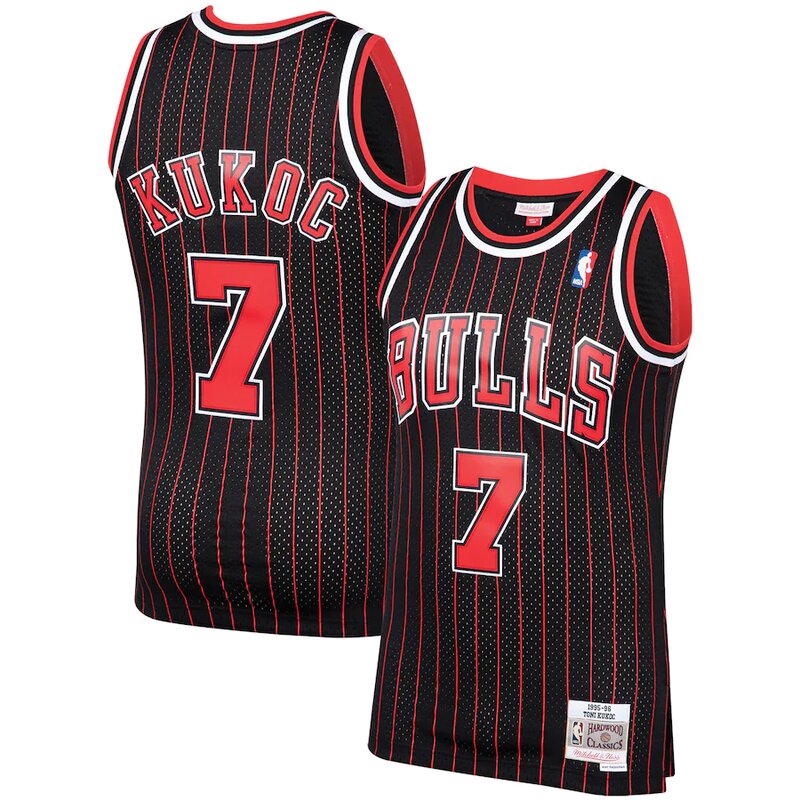 Chicago Bulls Toni Kukoc 1995-96 Mitchell & Ness Hardwood Classics Swingman Jersey