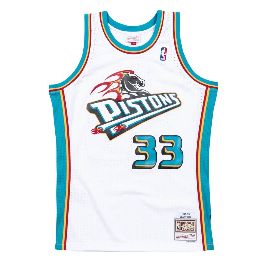 GRANT HILL! GAME WORN JERSEY❗️ 100% Authentic Grant Hill Vintage Nike 99 00 Detroit Pistons