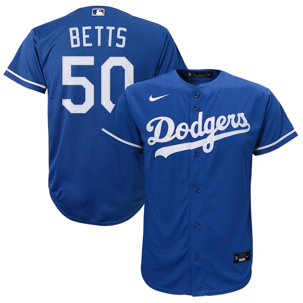 Youth Los Angeles Dodgers Mookie Betts Nike Royal Alternate