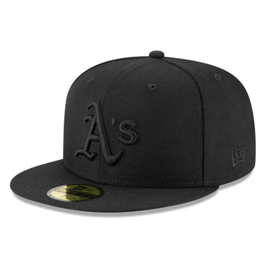 【US限定】NEW ERA 59FIFTY Oakland Athletics Black Silver Oakland Athletics Black Metallic Silver New Era 59Fifty Fitted
