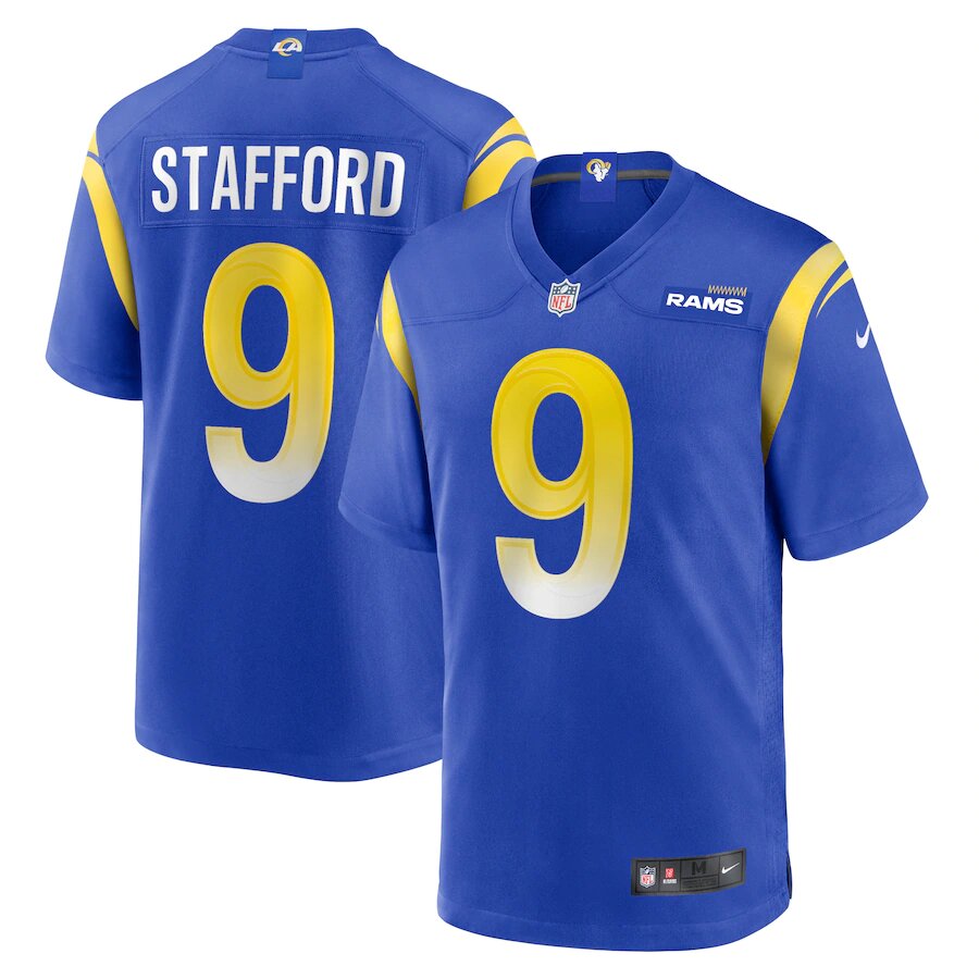 Los Angeles Rams Matthew Stafford Nike Royal Blue Game Jersey