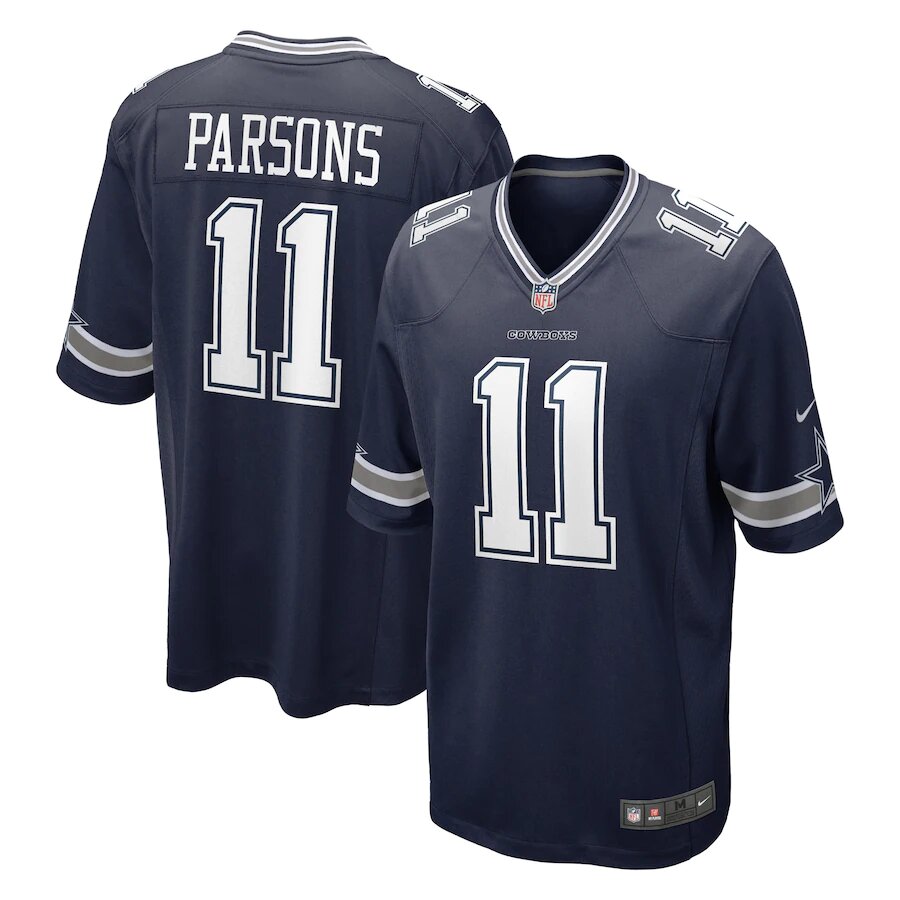 ☆NIKE☆ NFL ダラス・カウボーイズ パーソンズ ゲームシャツ C4563 Dallas Cowboys Micah Parsons Nike Navy Game Jersey | Pro Image Sports