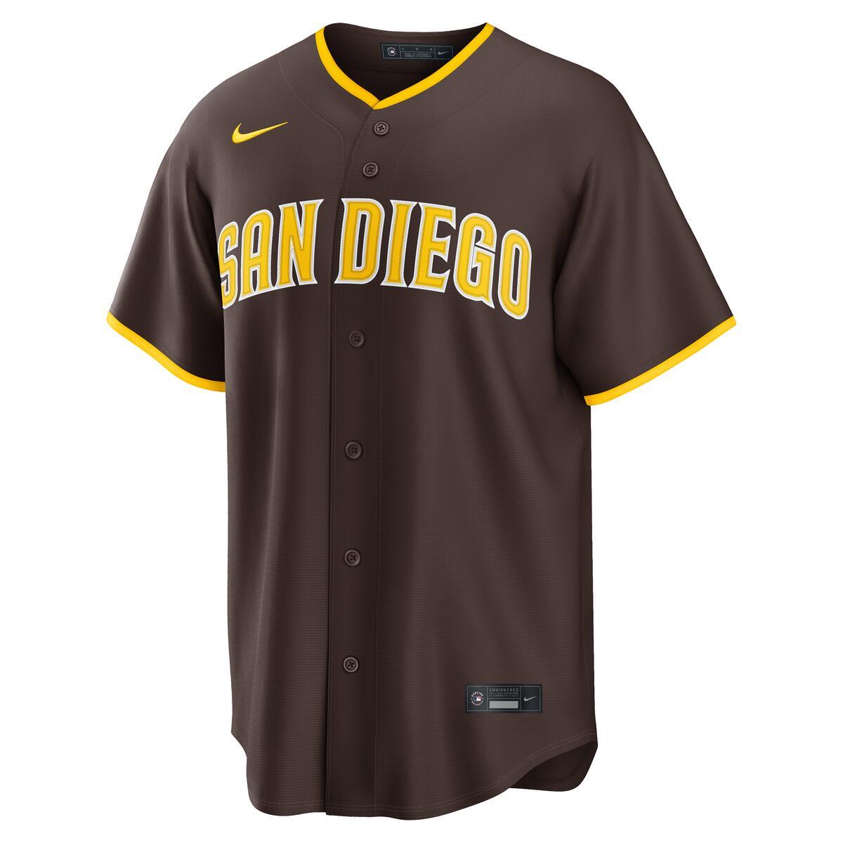 San Diego Padres Fernando Tatis Jr. Nike Brown Alternate Player Replica Jersey