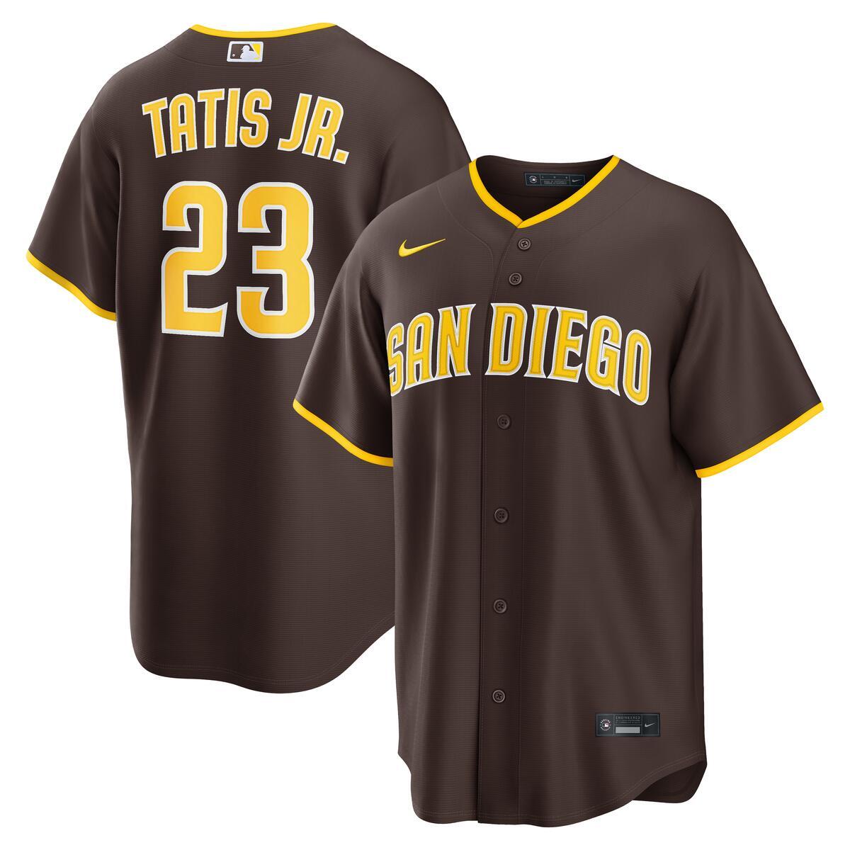 San Diego Padres Fernando Tatis Jr. Nike Brown Alternate Player Replica Jersey