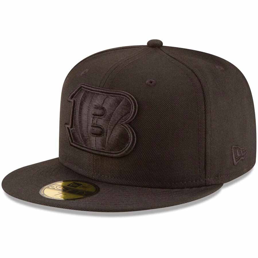 Cincinnati Bengals Black on New Era NFL 59FIFTY Fitted Hat