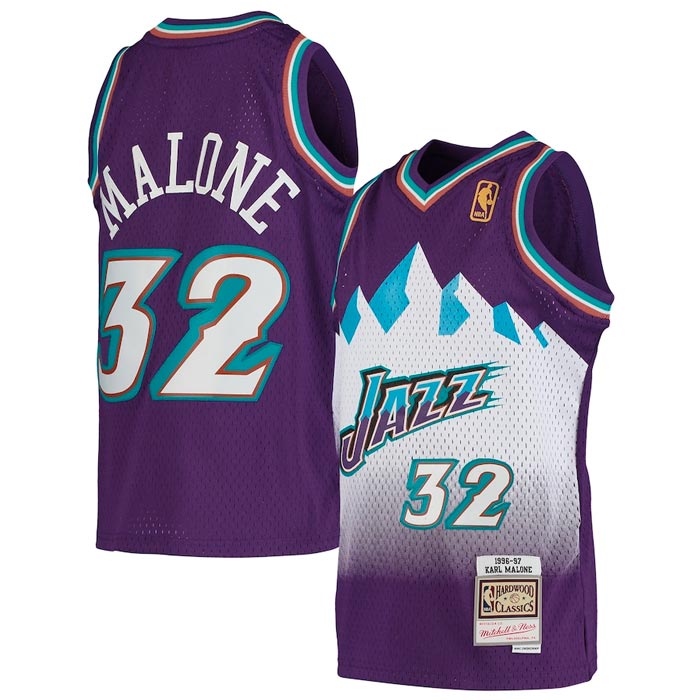 Youth Utah Jazz Karl Malone Mitchell & Ness 1996-97 Hardwood