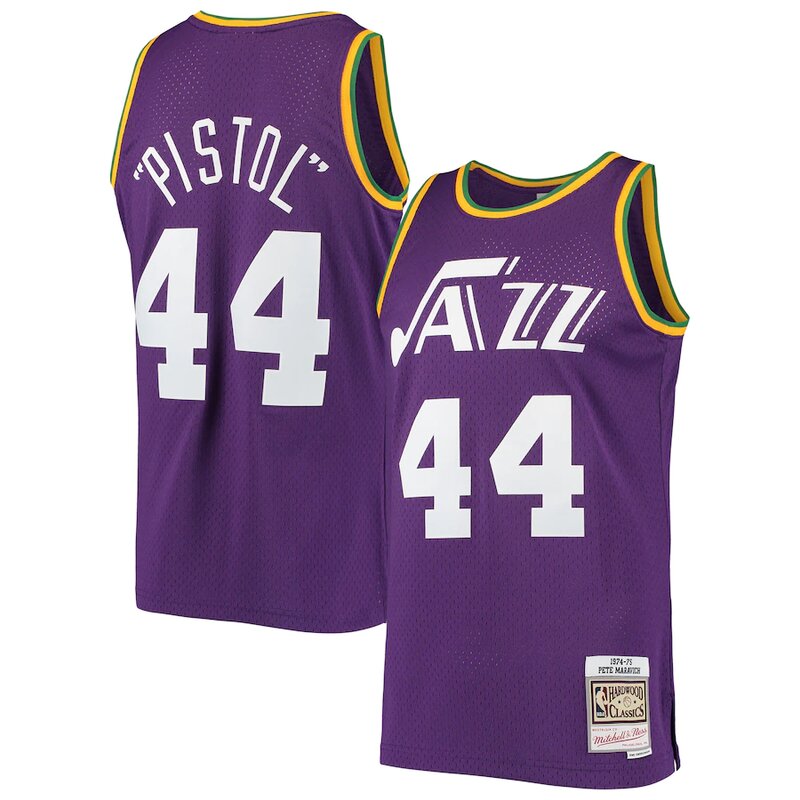 New Orleans Jazz Pistol Pete Maravich Mitchell & Ness 1974