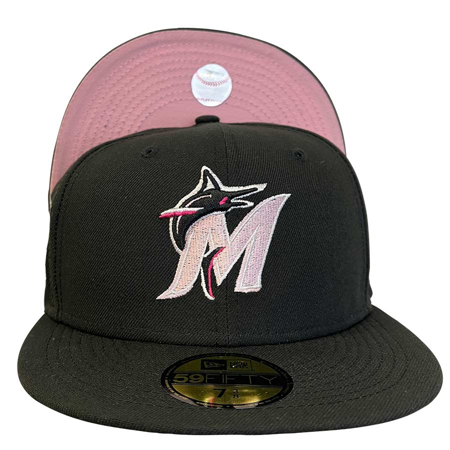 Miami Marlins Black 25 Year Anniversary Side Patch Pink UV