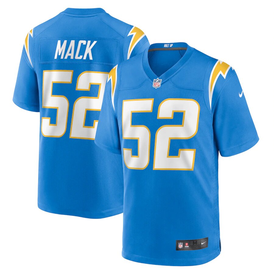 Los Angeles Chargers Khalil Mack Powder Blue Nike Game Jersey