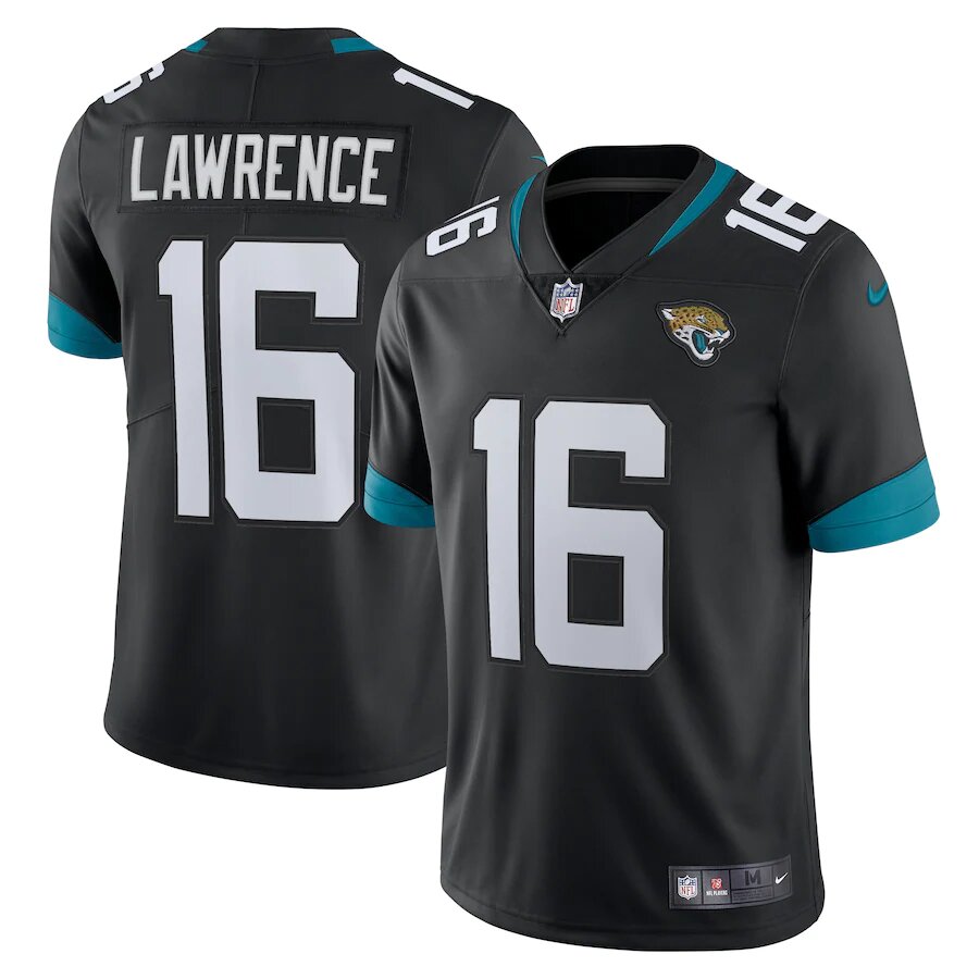 Jacksonville Jaguars Trevor Lawrence Nike Black Alternate Vapor