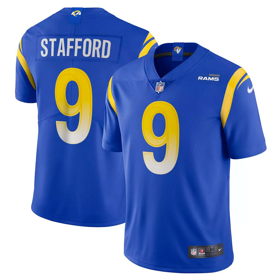 Los Angeles Rams Matthew Stafford Nike Royal Blue Vapor Limited