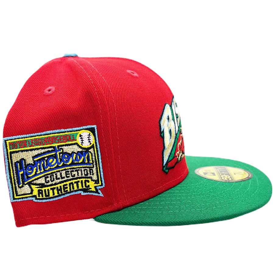 Buffalo Bisons Red Lucky Charms Pack Hometown Collection Side Patch Gold UV Annual Clearance 59FIFTY Fitted Hat