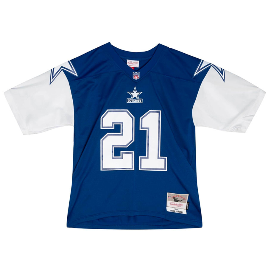 Dallas Cowboys Deion Sanders 1995 Mitchell & Ness Royal Retired