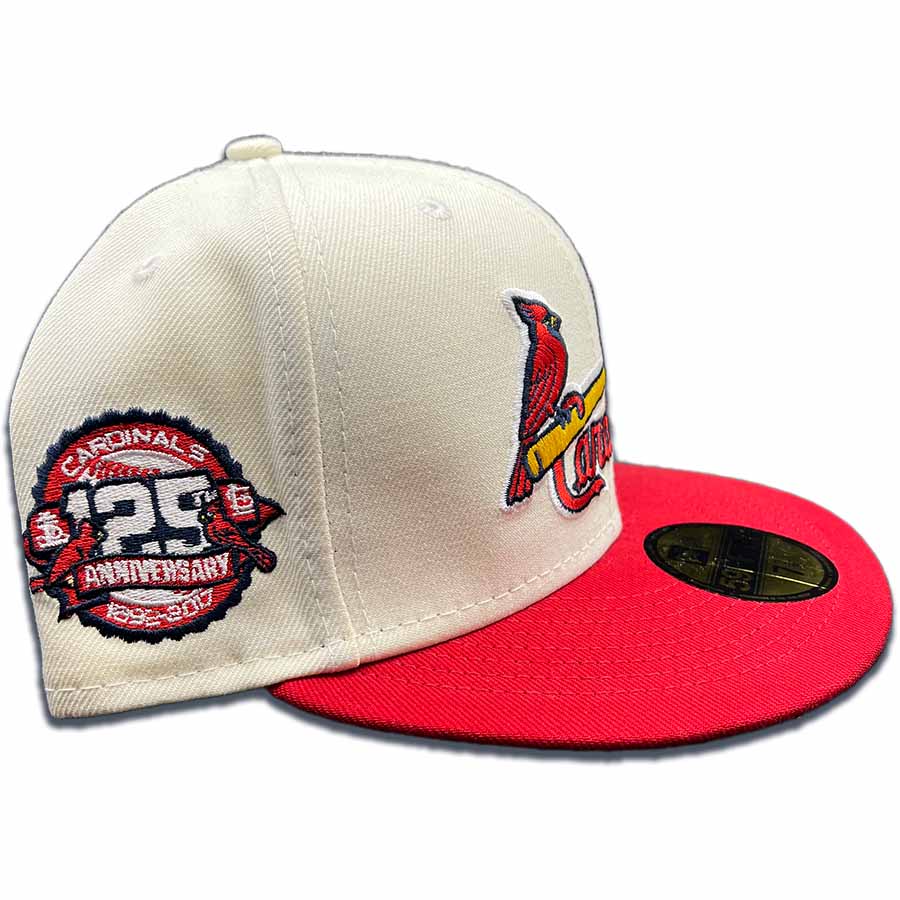 St Louis Cardinals Chrome Two Tone 125th Anniversary Side Patch Green UV 59FIFTY Fitted Hat