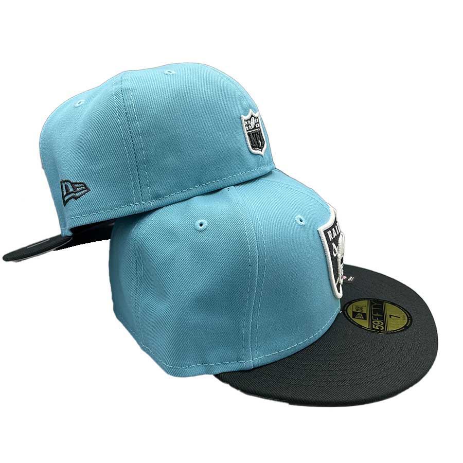 Las Vegas Raiders Two Tone Color Pack Gray UV NFL 59FIFTY Fitted Hat