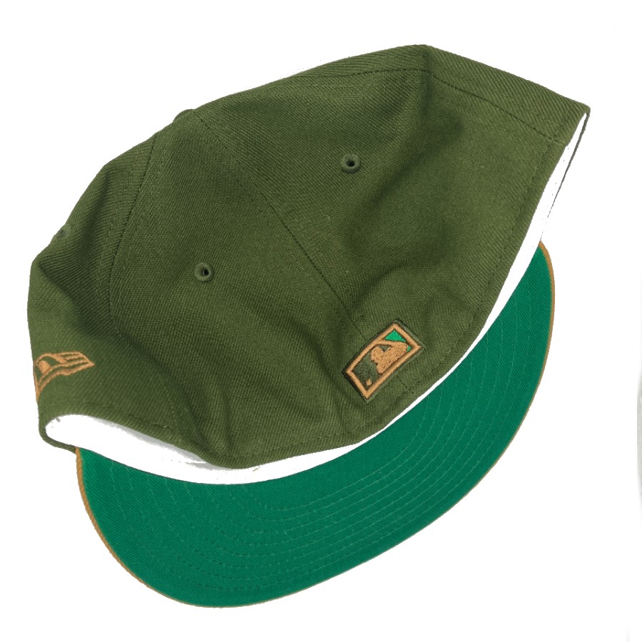 Atlanta Braves Tomahawk Earth Day 150th Anniversary Patch Green UV 59FIFTY Fitted Hat