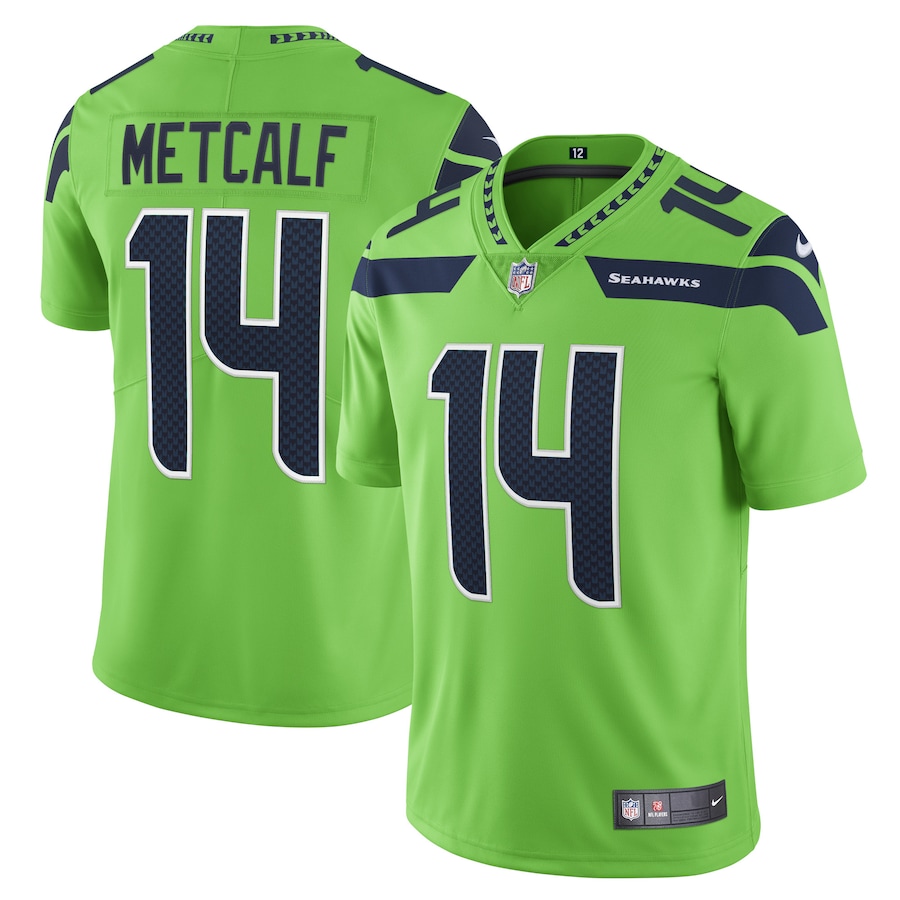 ユニフォーム Seattle Seahawks NFL Jersey DK Metcalf Seattle Seahawks DK Metcalf Nike Neon Green Vapor Limited Jersey
