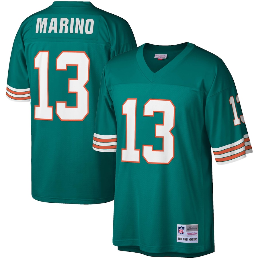 Miami Dolphins Dan Marino 1984 Mitchell & Ness Aqua Green Legacy